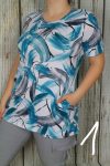 Színes mintás zsebes tunika XL, 2XL, 3XL,4XL,5XL,6XL