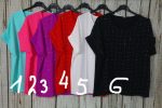   Gyöngyös díszítésű színes lenge felső 6 színben 2XL/3XL és 4XL/5XL