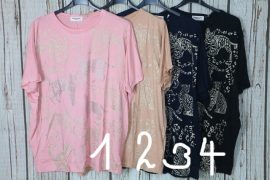 Aranyozott mintás cicás hosszított felső 1-es, 2-es, 3-as 