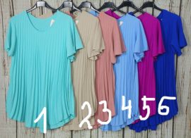 Színes plisszírozott lenge felső - 6 színben