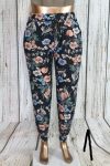 Virágos nyári zsebes nadrág M/L, XL/XXL ,3XL/4XL, 5XL/6XL