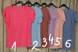 Színes  felső,lyukacsos mintával  L, xL, 2xL, 3XL, 4XL
