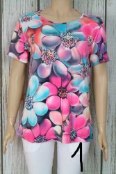 Színes virágos felső L,XL,2XL,3XL,4XL - 3 szín