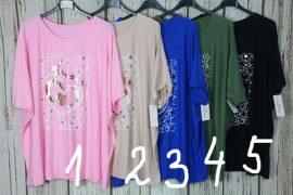 Extra lezser aranyozott mintás felső 