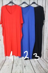 Egyszínű  lezser maxi ruha 