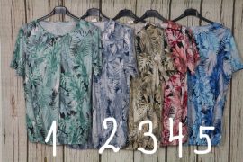 Színes virágos rugalmas anyagú felső,dereka gumírozott M, L, XL, 2XL, 3XL, 4XL