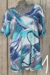 Színes mintás moletti felső 4XL, 5XL, 6XL ,7XL ,8XL