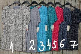 Gumírozott nyakú virágos lenge felső