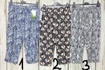   Mintás  rugalmas anyaghú zsebes térdnadrág- bambusz  3XL/4XL és 5XL/6XL