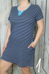 Csíkos zsebes ruha  L, XL, 2XL, 3XL, 4XL